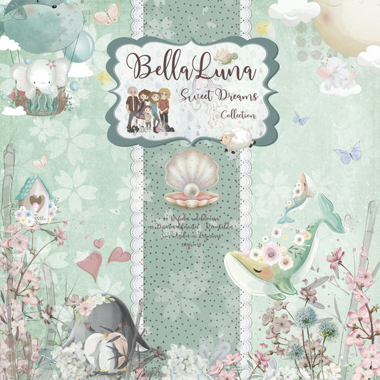 Pad 12x12" Bellaluna Crafts con 24 papeles doble cara Sweet Dreams