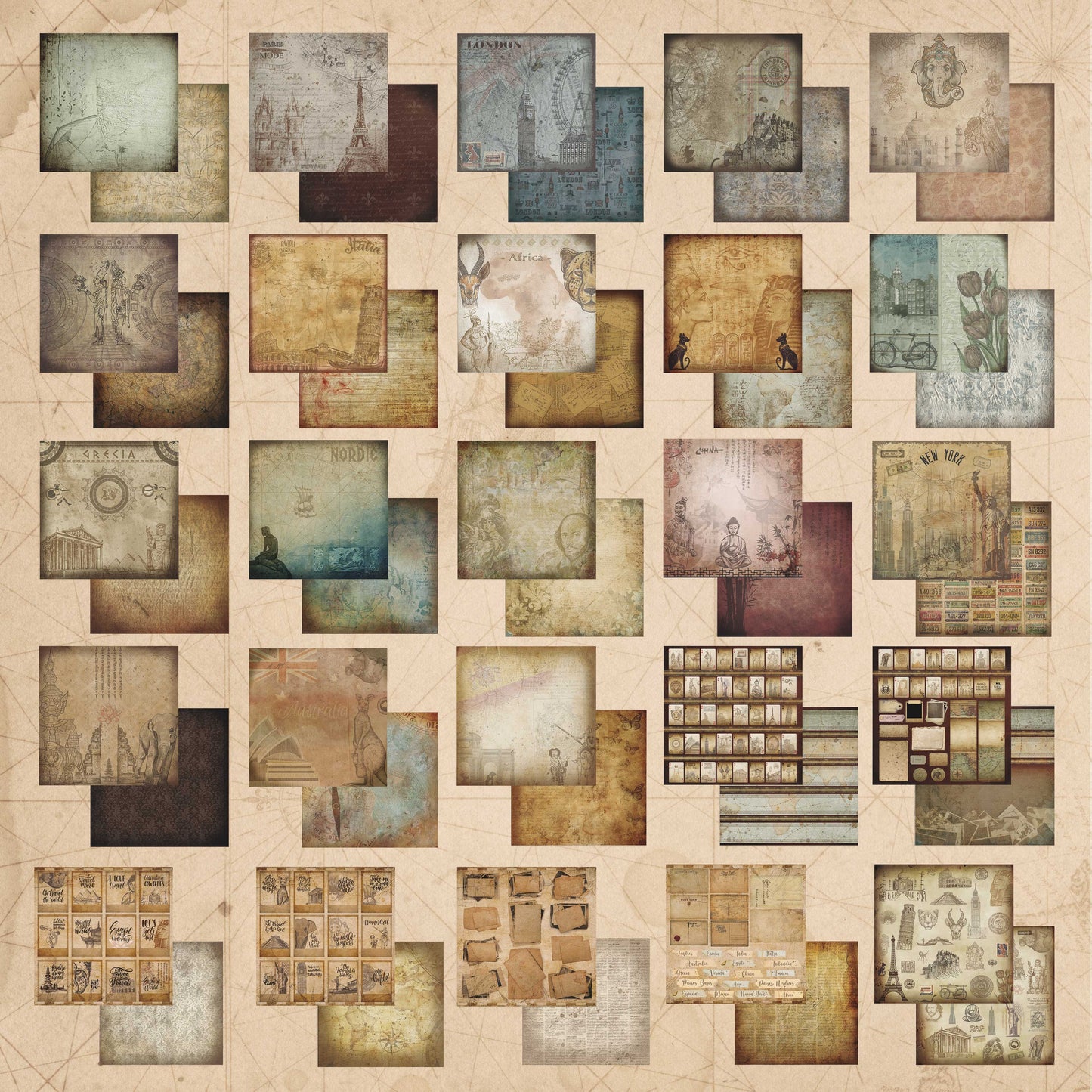 Pad 12x12" Bellaluna Crafts con 24 papeles doble cara Memories