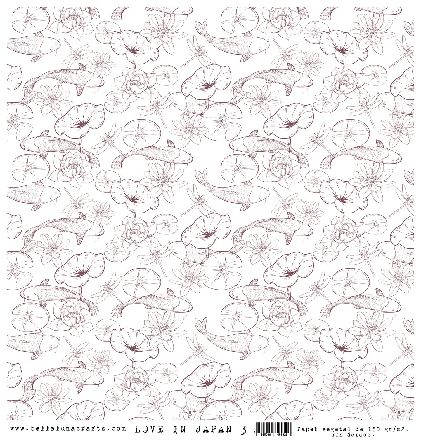 Vellum 12x12" Bellaluna Crafts Love In Japan 3
