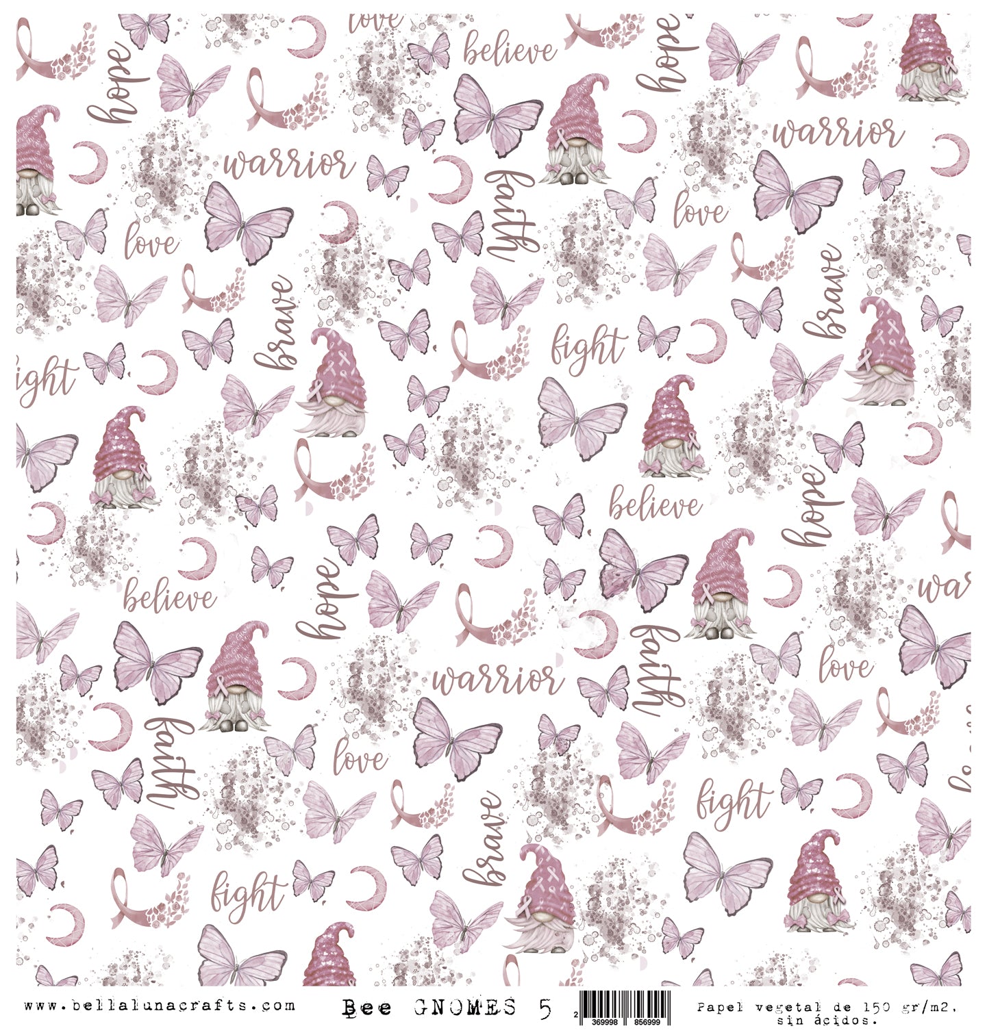 Vellum 12x12" Bellaluna Crafts Bee Gnomes 5