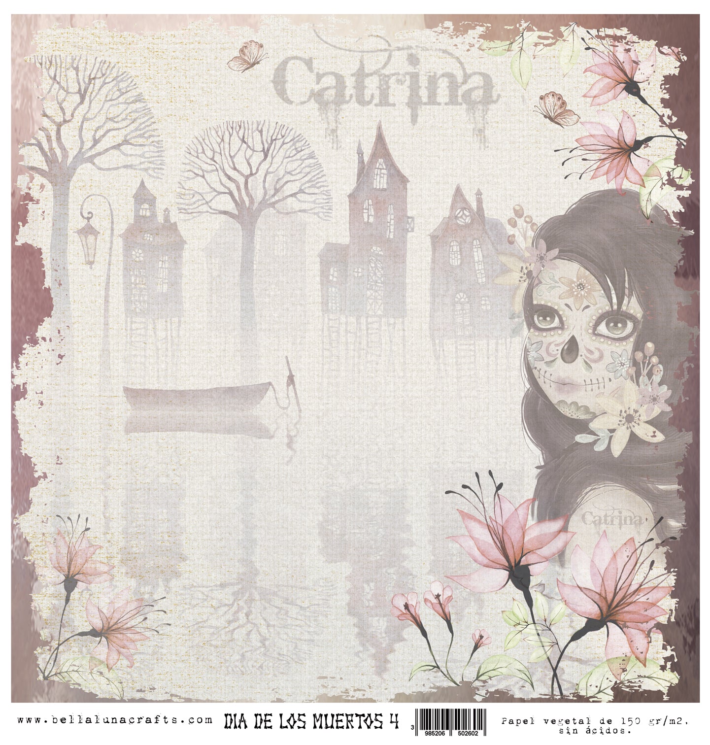 Vellum 12x12" Bellaluna Crafts Día de los Muertos 4