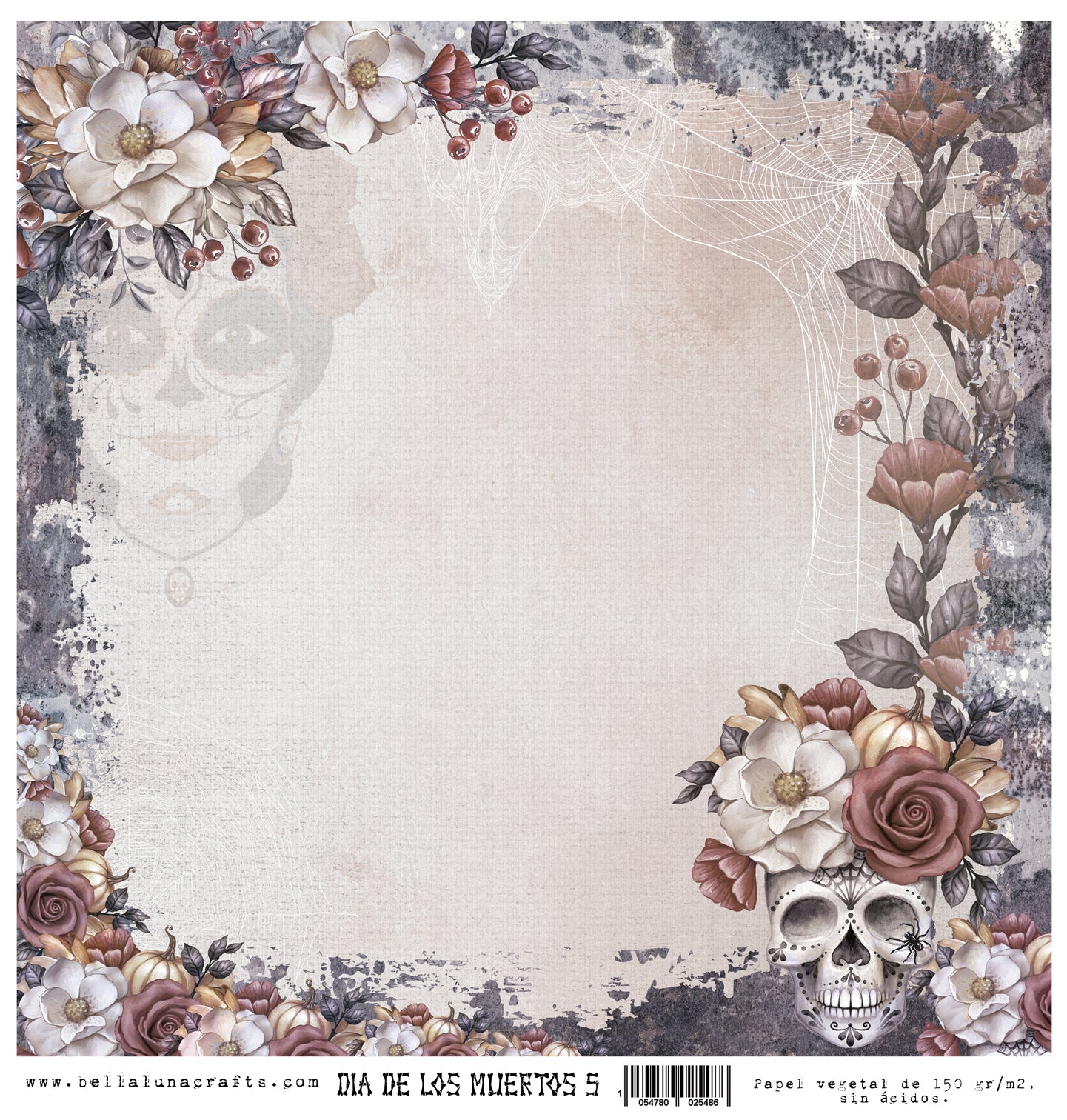 Vellum 12x12" Bellaluna Crafts Día de los Muertos 5