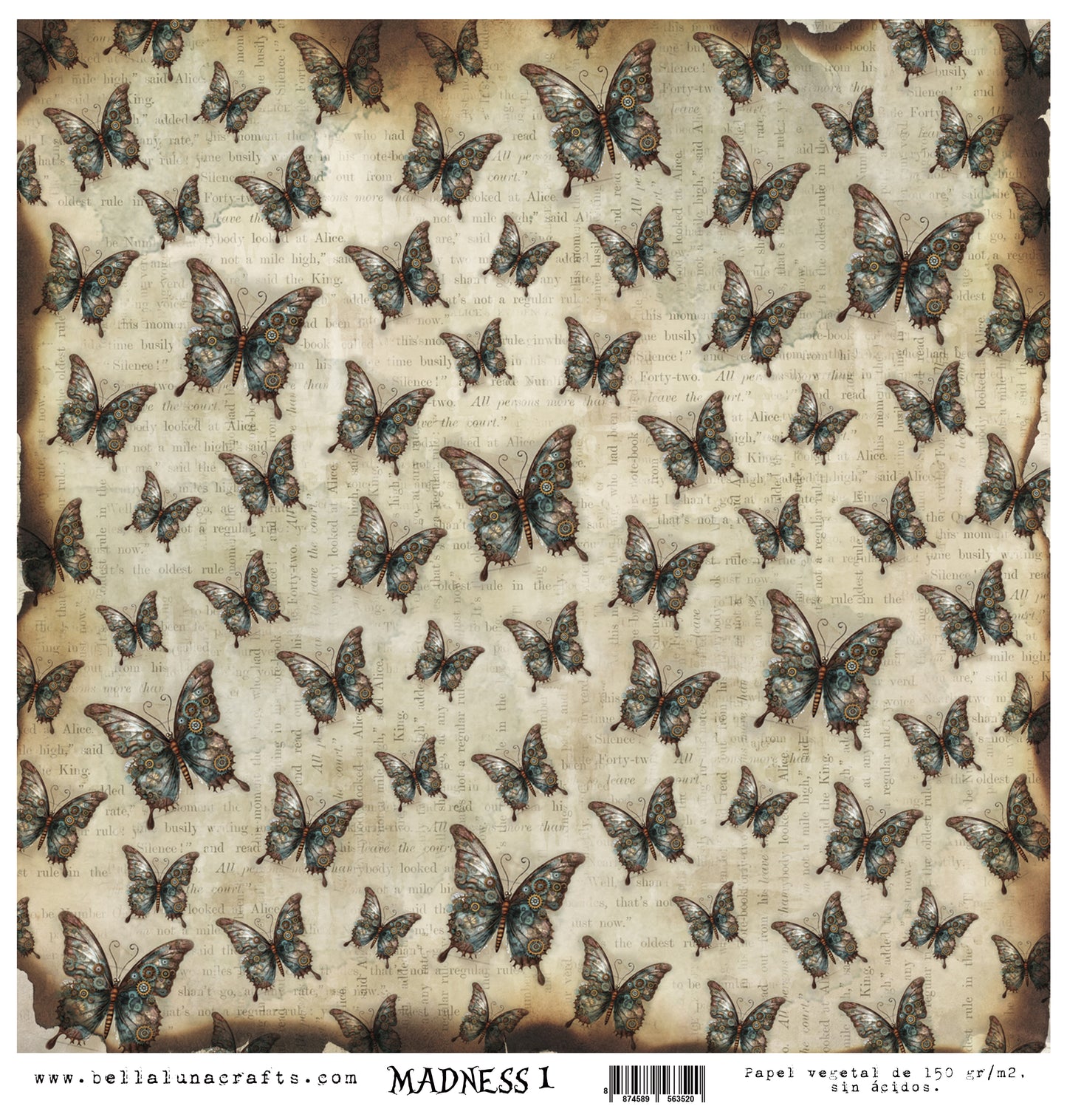 Vellum 12x12" Bellaluna Crafts Madness 1