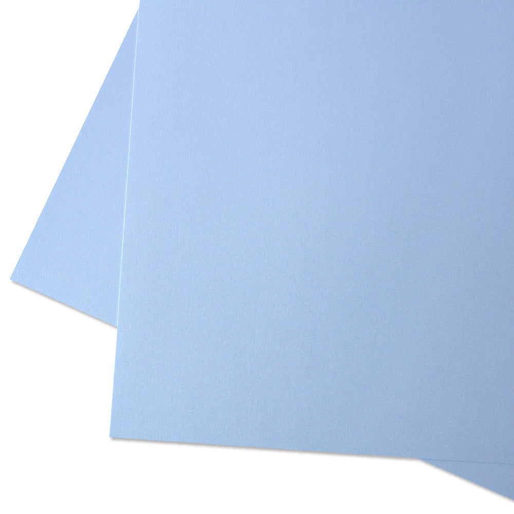 Cartulina PREMIUM Perlada Mintopía 12"x12" Shimmer Azul pastel