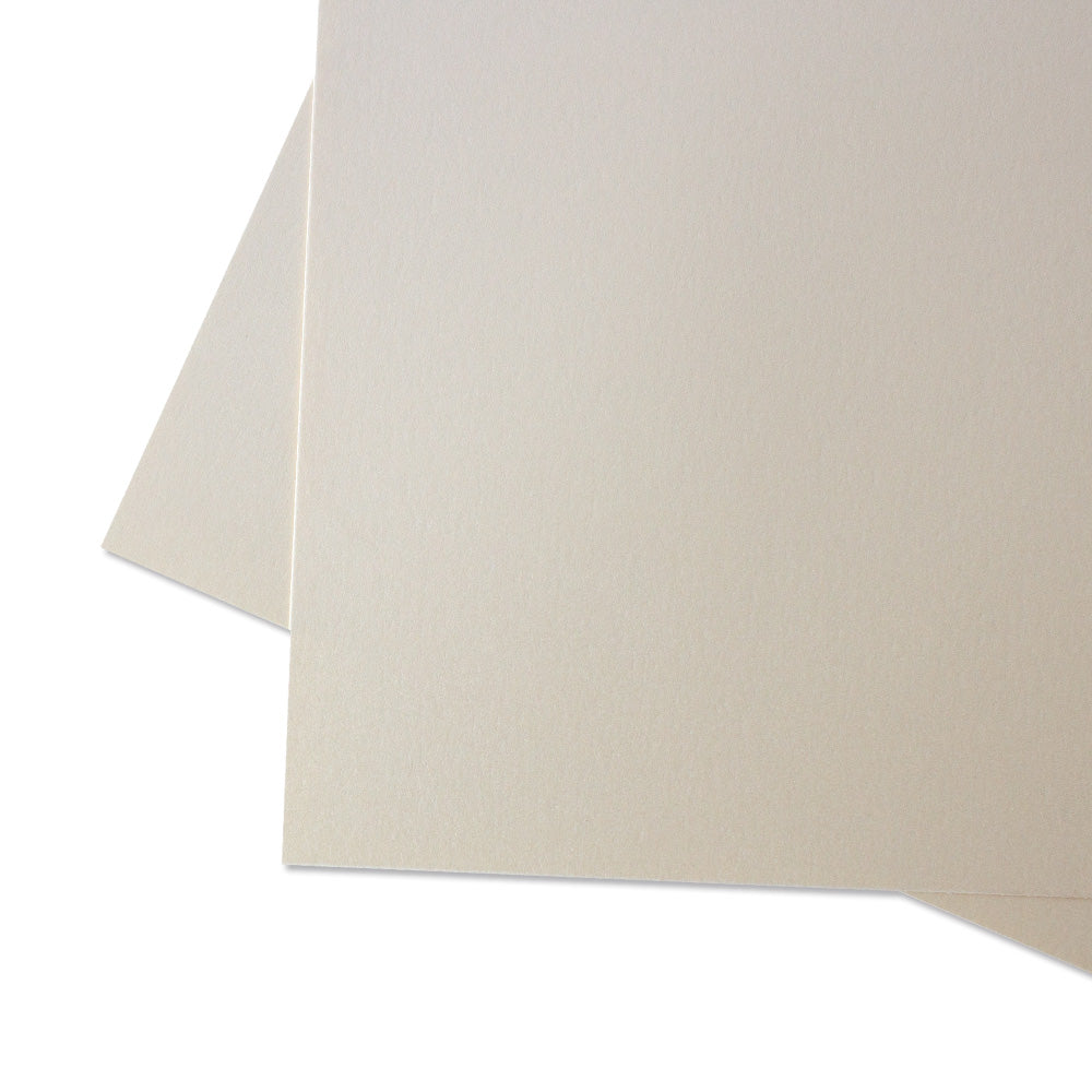 Cartulina PREMIUM Perlada Mintopía 12"x12" Shimmer Crema pastel