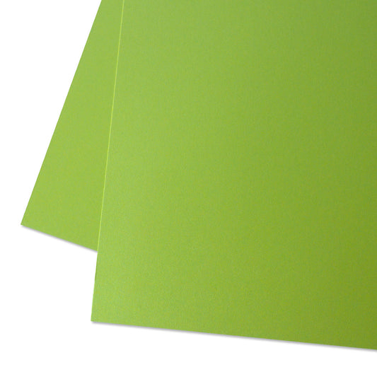 Cartulina PREMIUM Perlada Mintopía 12"x12" Shimmer Verde