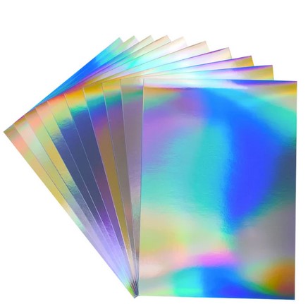 Pad de cartulinas espejo Premium A4 Mirror Holographic 10 hojas