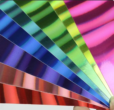 Pad de cartulinas espejo Premium A4 Mirror Rainbow 8 colores