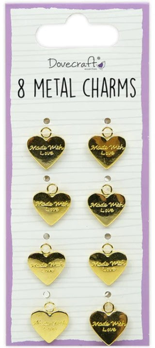 Dovecraft Essentials Metal Charms Gold