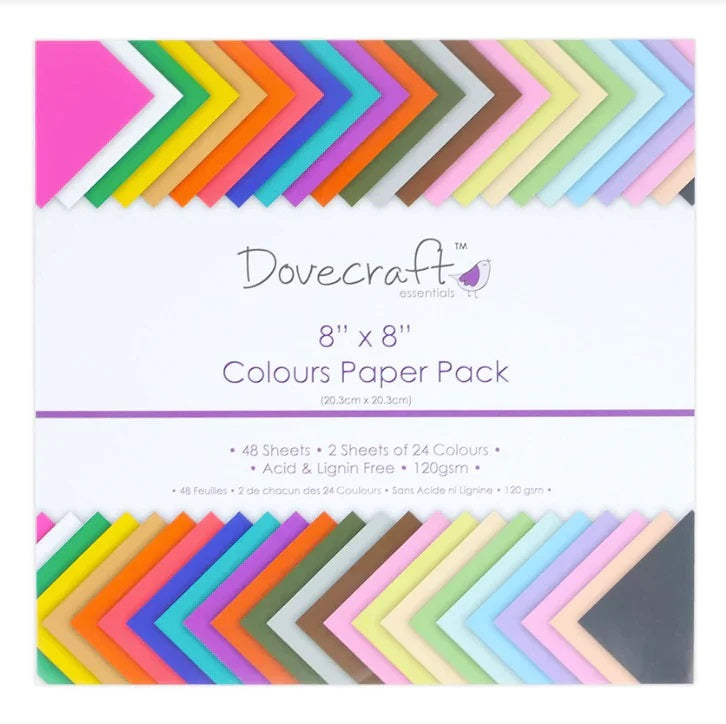 Value Pack papeles surtidos 8x8" 24 colores 48 hojas