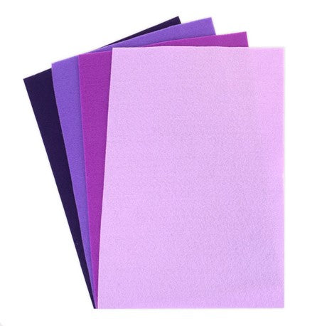 Dovecraft A4 Felt - Purples