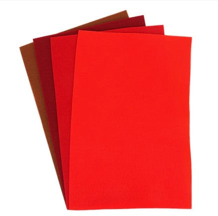 Dovecraft A4 Felt - Reds