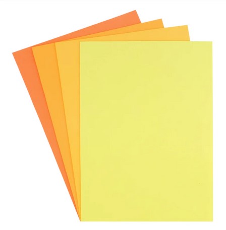 Dovecraft A4 Foam - Yellow & Orange