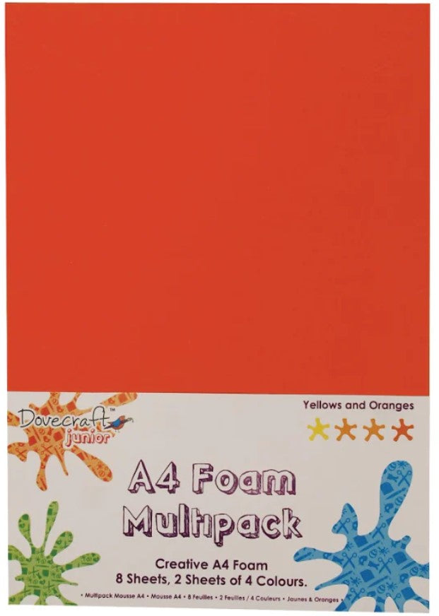Dovecraft A4 Foam - Yellow & Orange
