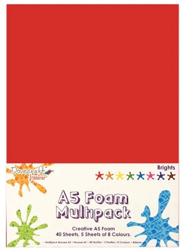 Dovecraft A5 Foam Multipack (40) - Brights