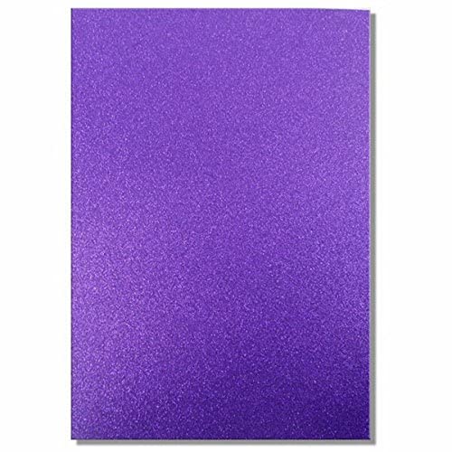 Dovecraft A4 Glitter Card Amethyst