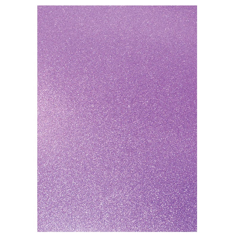 Dovecraft A4 Glitter Card Lilac