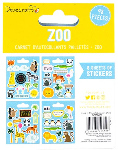 Dovecraft Sticker Book - Zoo