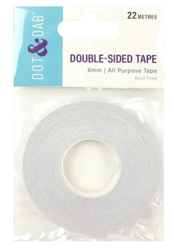 Dot & Dab Double Sided Adhesive Tape 6mm x 22m