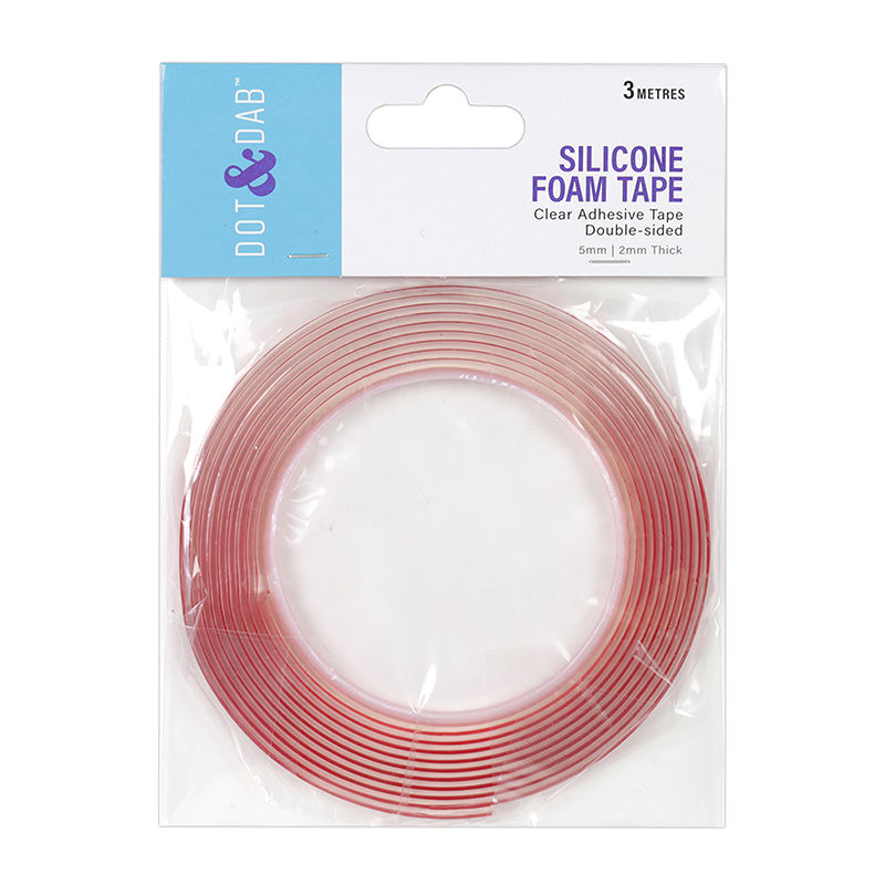 Dot & Dab cinta adhesiva doble cara de silicona 5 mm de ancho