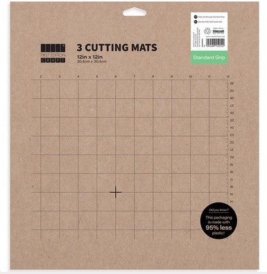 FIRST EDITION 12 X 12 STANDARD GRIP CUTTING MAT X3