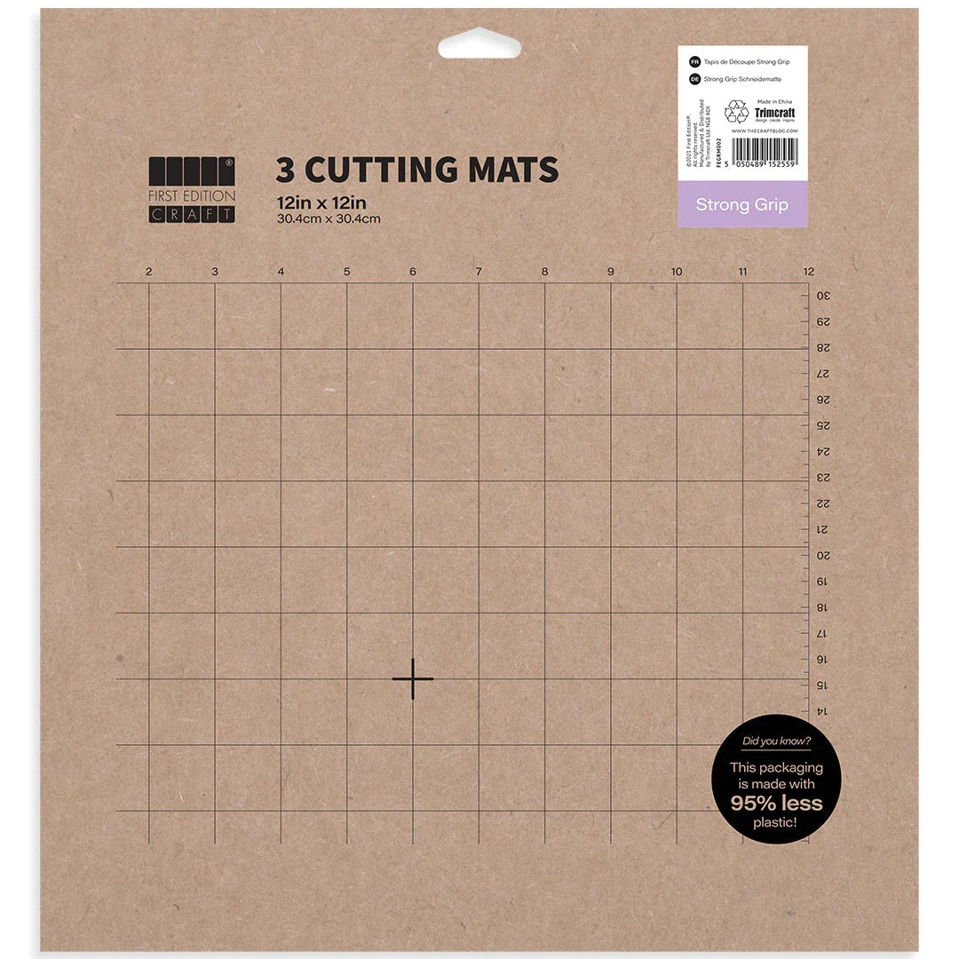 FIRST EDITION 12 X 12 STRONG GRIP CUTTING MAT X3