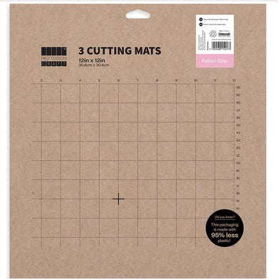 FIRST EDITION 12 X 12 FABRIC GRIP CUTTING MAT X3