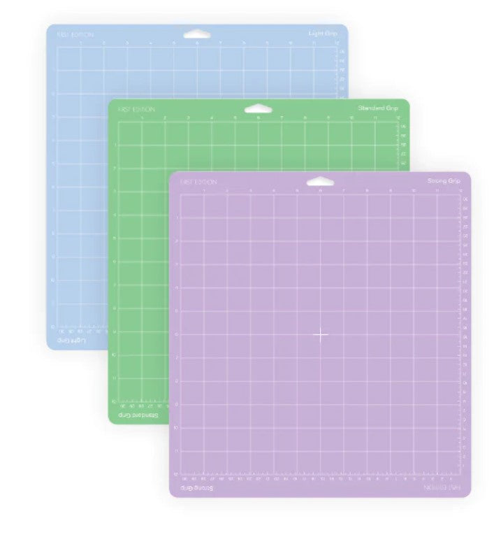 FIRST EDITION 12 X 12 MIXED GRIP (STANDARD|STRONG|LIGHT) CUTTING MAT PACK