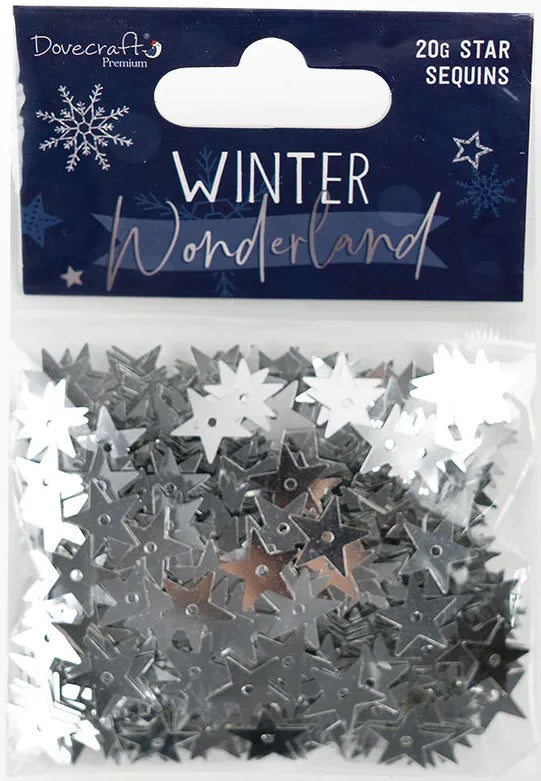 Lentejuelas Dovecraft Premium Winter Wonderland Stars
