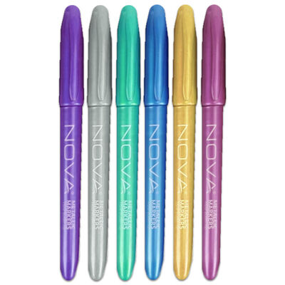 Metallic Markers - 6pcs - Multi