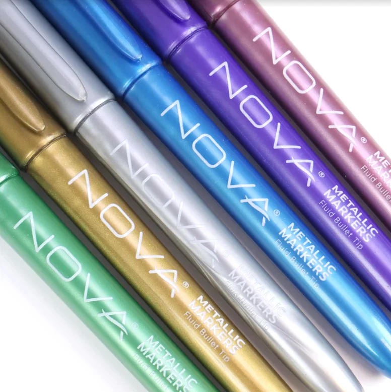 Metallic Markers - 6pcs - Multi
