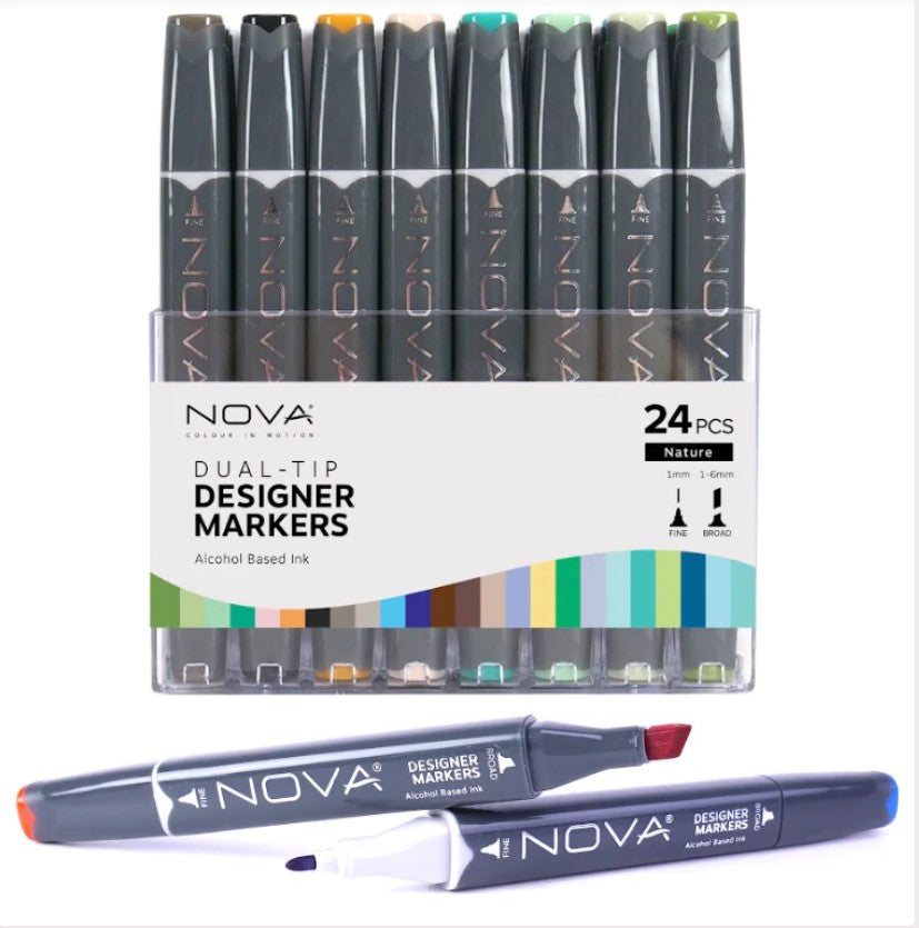 Sketch Markers - 24pcs - Nature