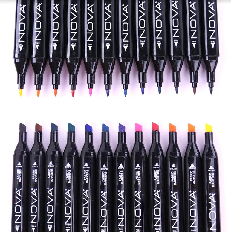 Nova Fabric Markers 12 Set