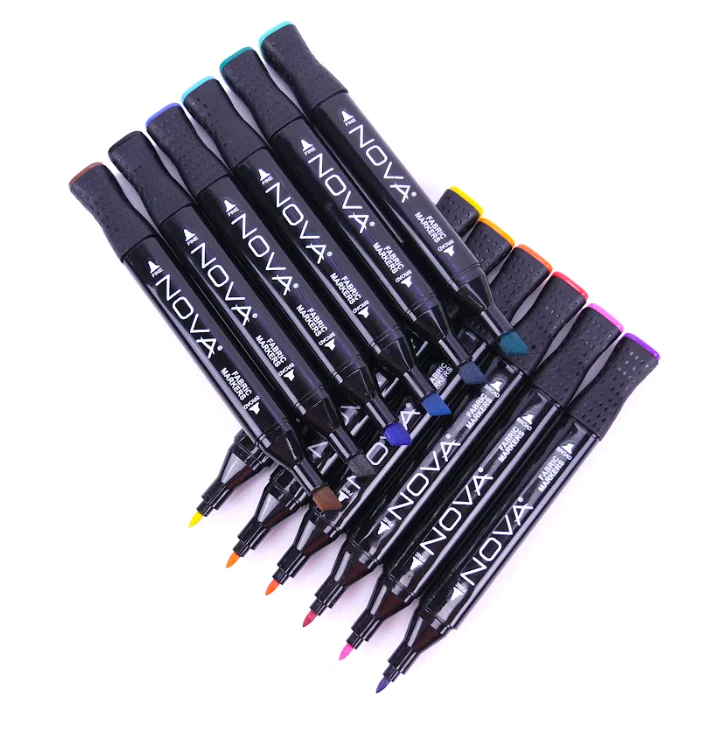 Nova Fabric Markers 12 Set