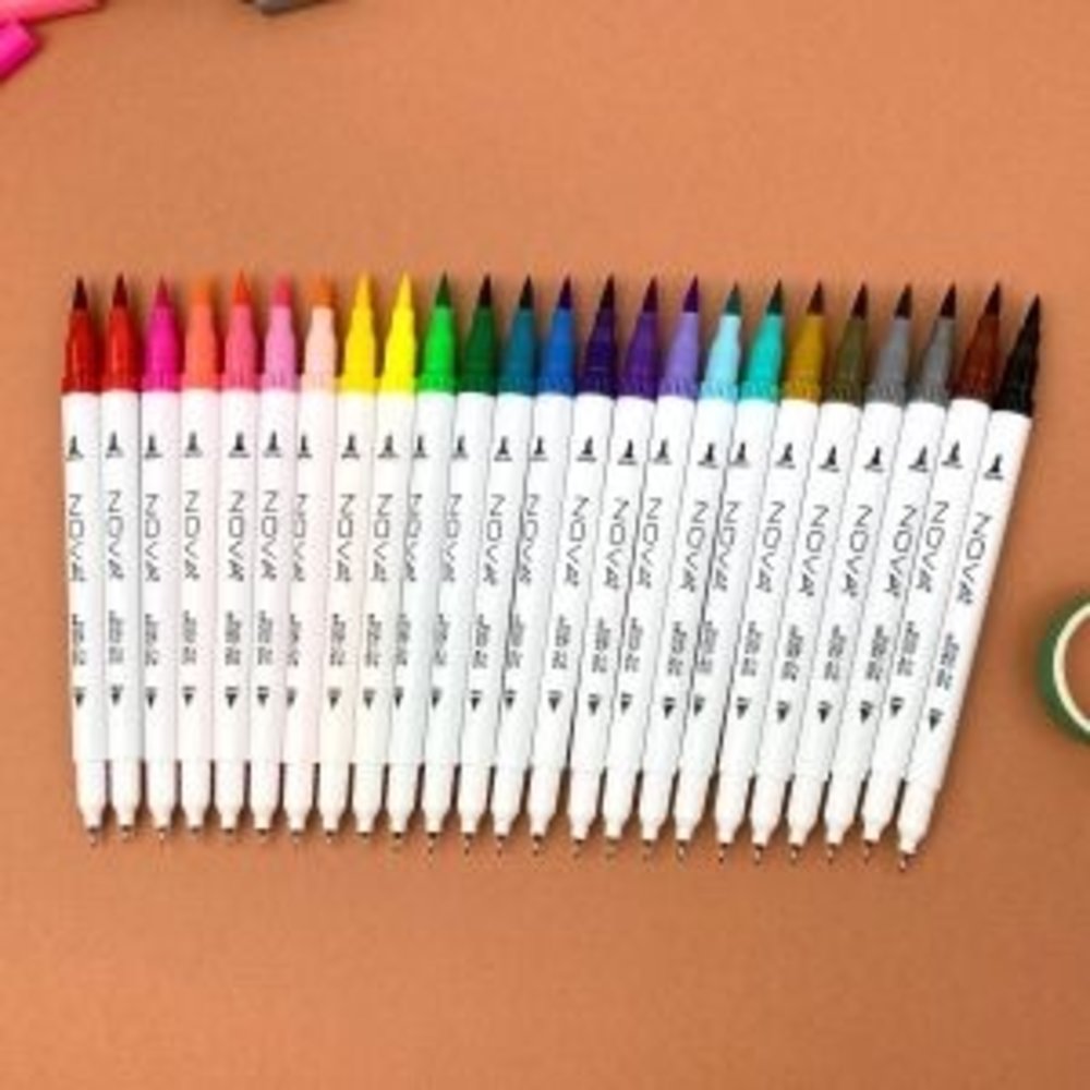 Nova 24 Dual-Tip Brush Pens