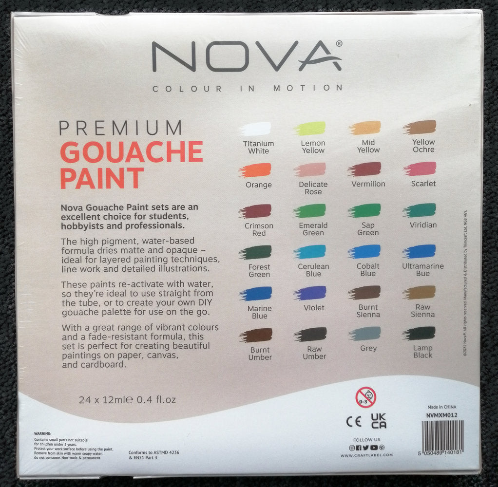 Nova 24 Gouache Paint