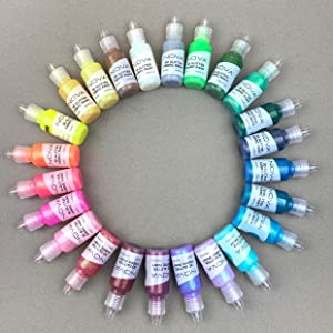 Nova 24 3D Glitter Fabric Paints