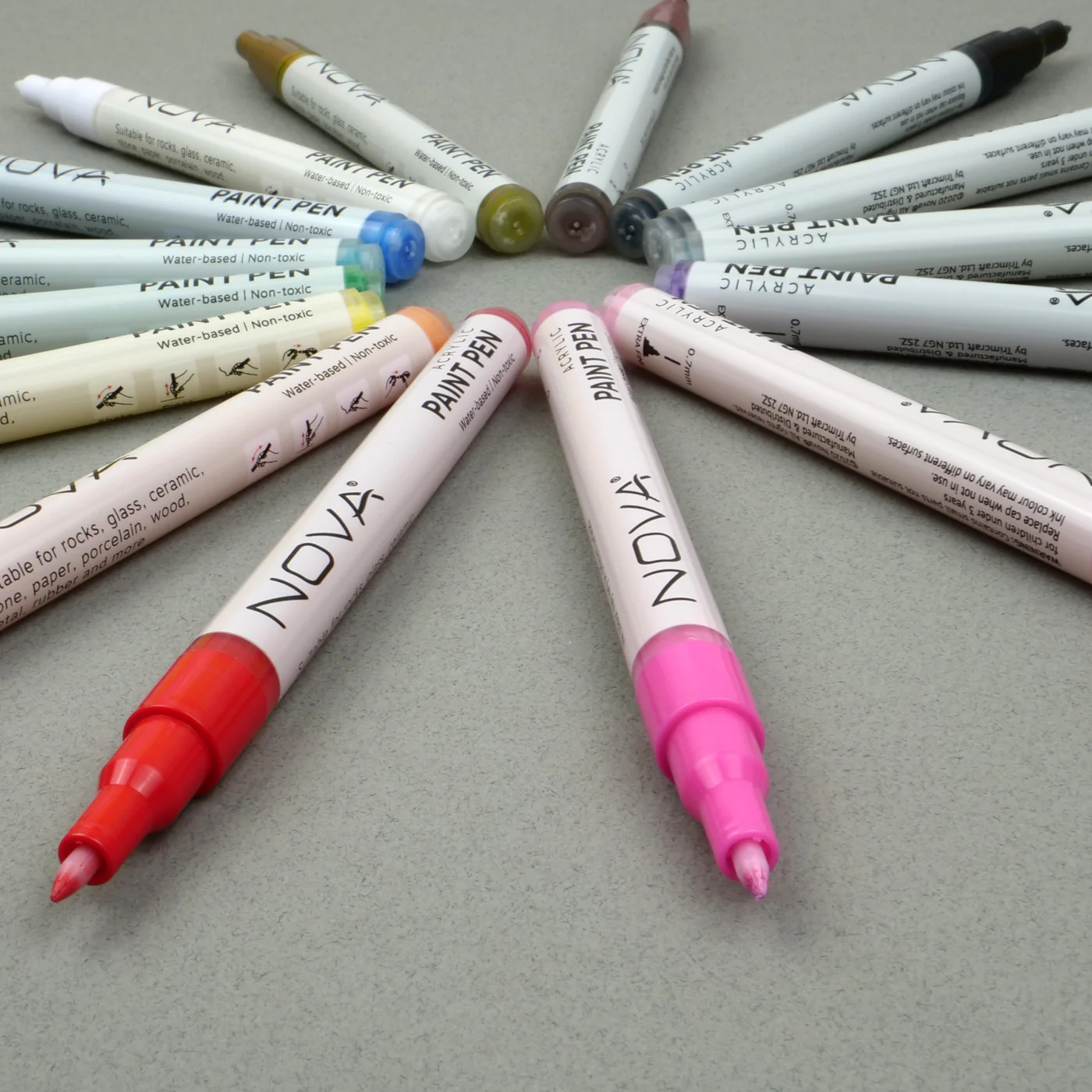 Nova 15 Pieces Acrylic Paint Pens