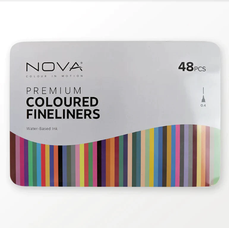 Nova 48 Piece Coloured Fineliners