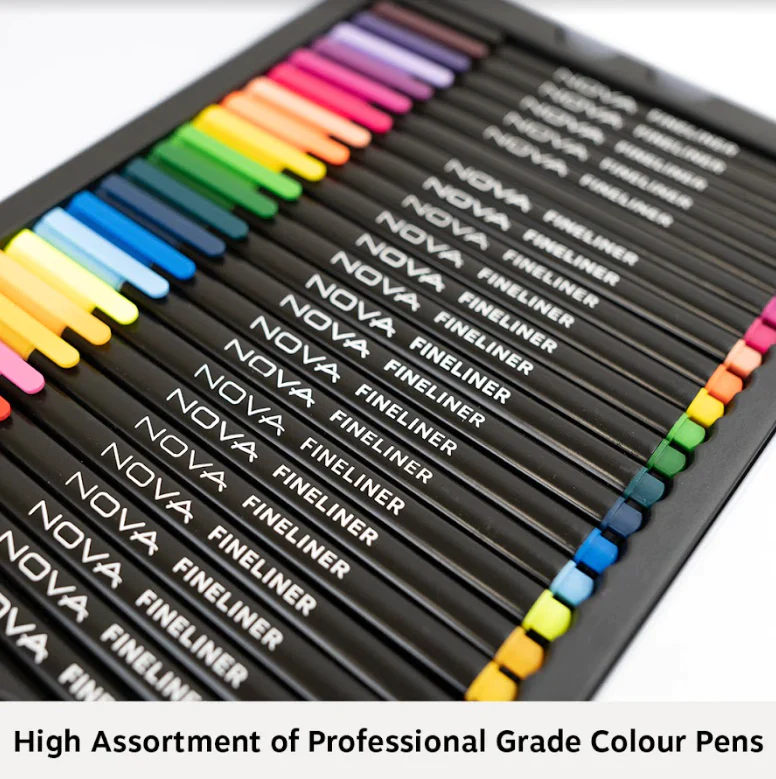 Nova 48 Piece Coloured Fineliners