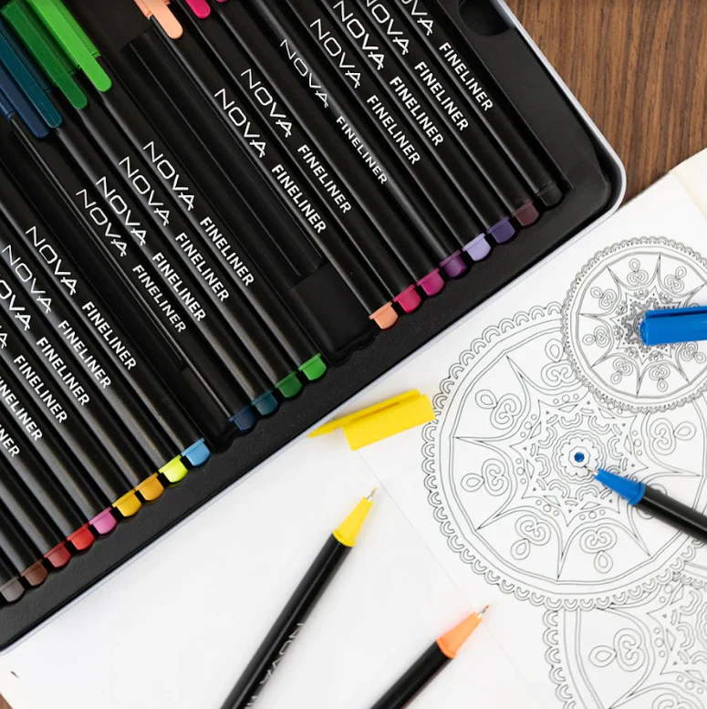 Nova 48 Piece Coloured Fineliners