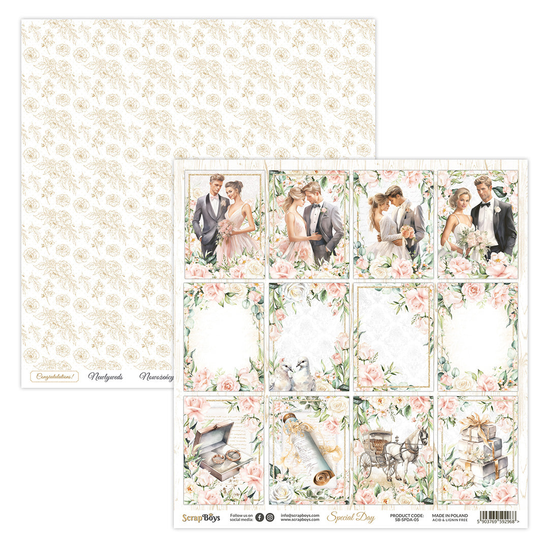 Papel Scrap Boys 12x12" Special Day 5