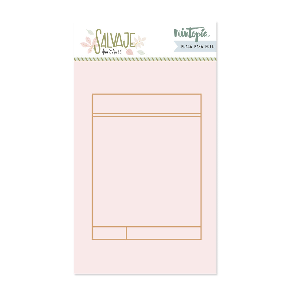Placa Hot Foil&Fun Tarjeta de journaling SALVAJE