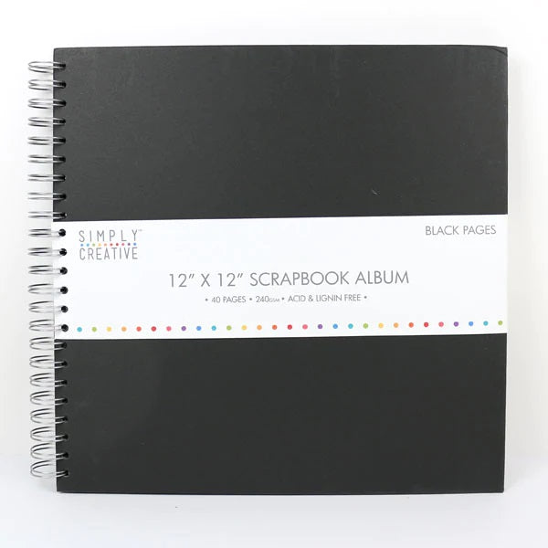 Simply Creative Album 12x12 - Plain Black