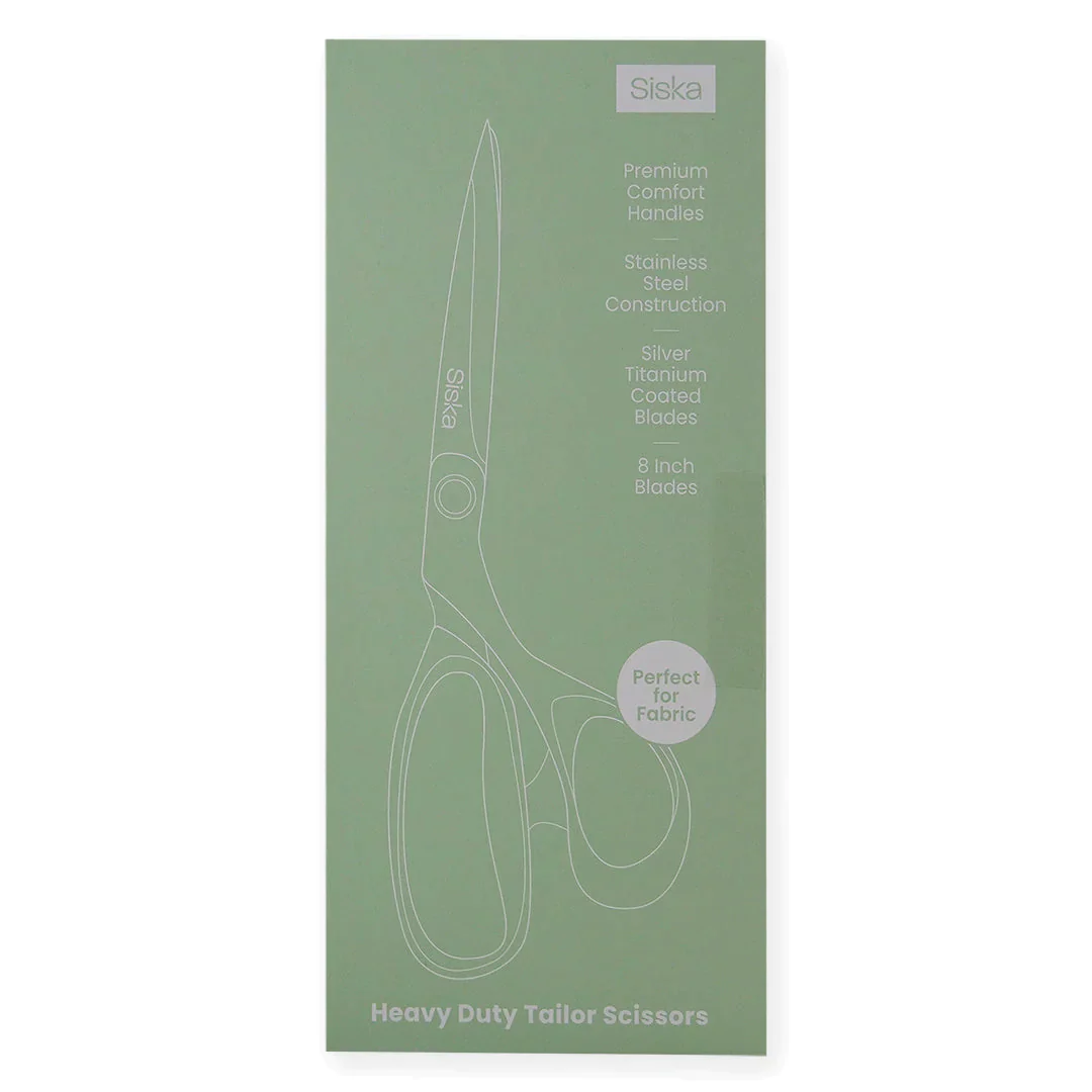 Tijeras Siska pesadas de acero inox 8" Premium Heavy Duty Tailor Scissors
