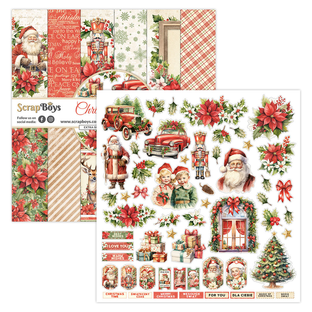 Set de papeles Scrap Boys 12x12" Christmas Day