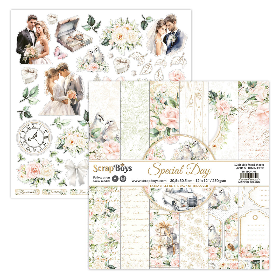 Set de papeles Scrap Boys 12x12" Special Day