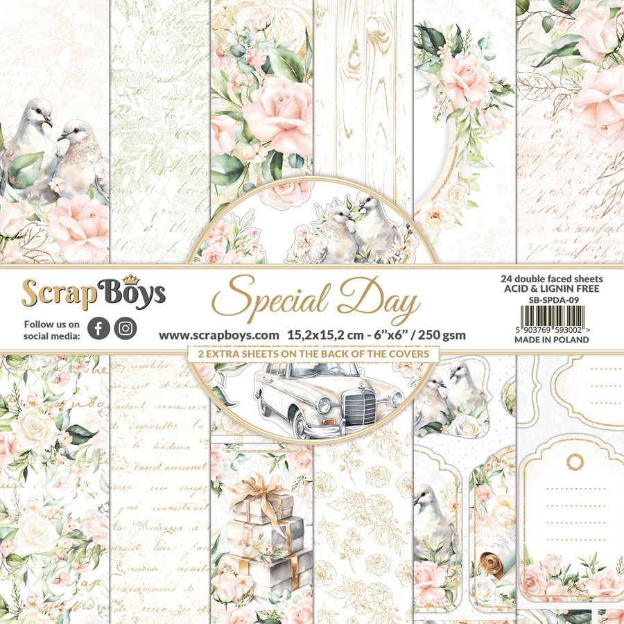 Set de papeles Scrap Boys 6x6" Special Day