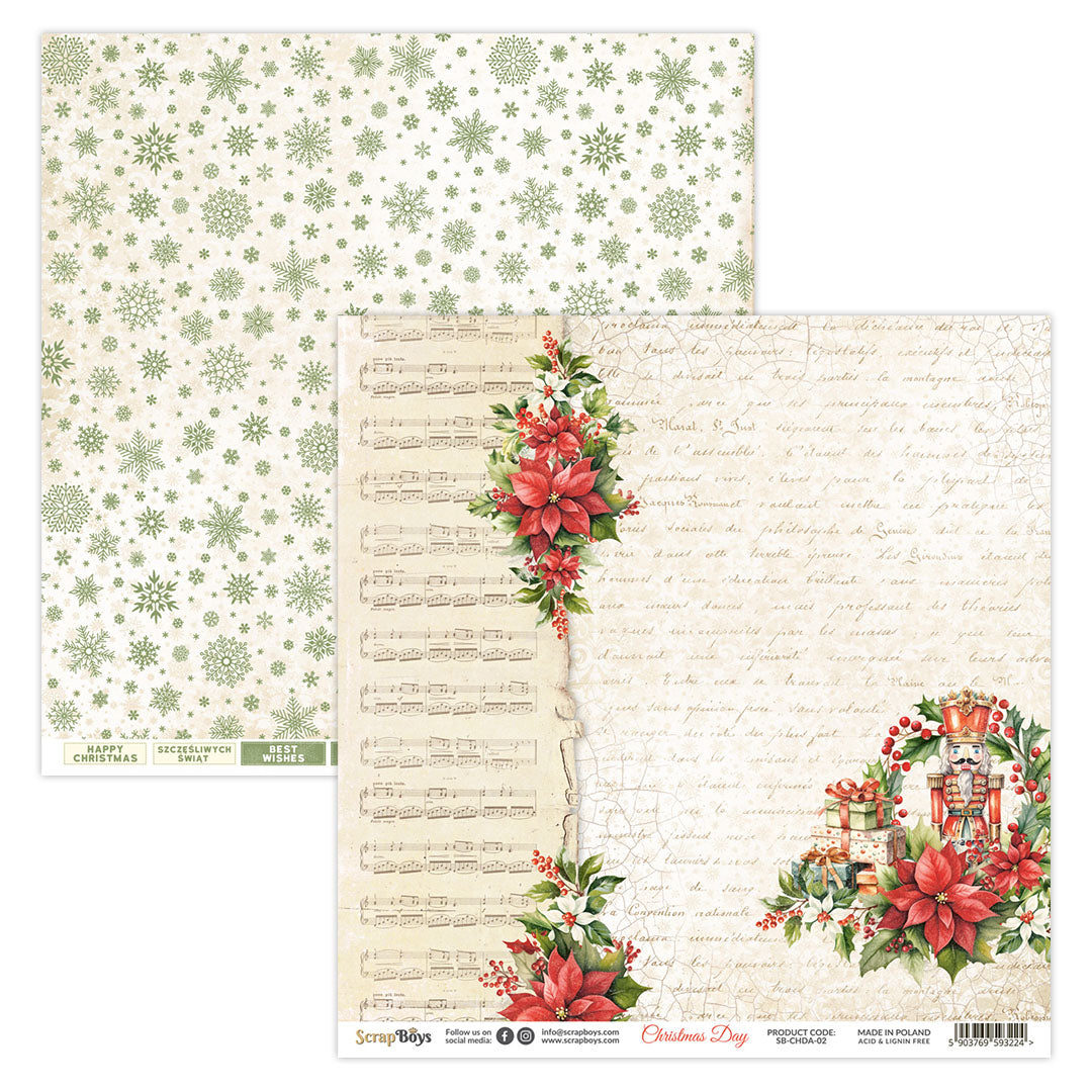 Set de papeles Scrap Boys 8x8" Christmas Day