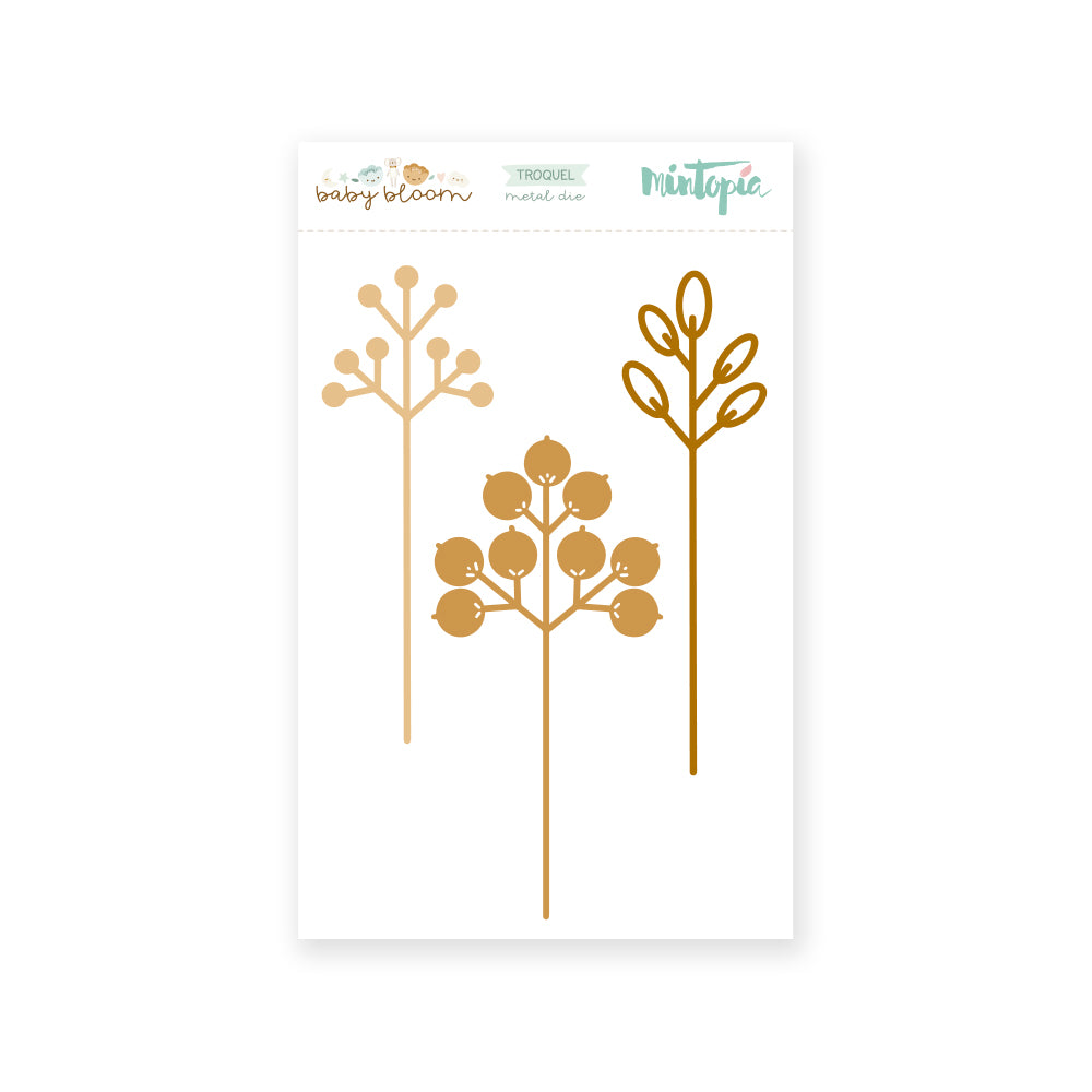 Troquel Ramitas Baby Bloom